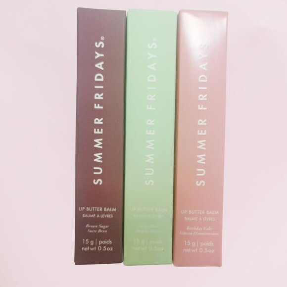 Summer Fridays Other - Mix 3 colors（3pcs)Summer Fridays Lip Butter Balm Conditioning Lip Mask New box